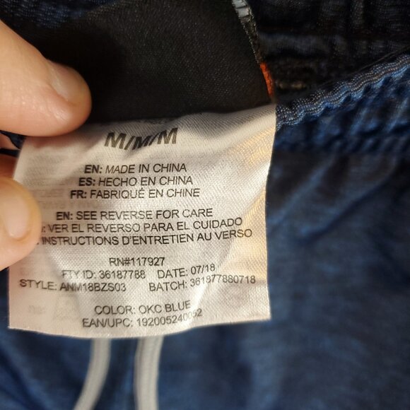 And 1 Blue Mens Elastic Drawstring Athletic Basketball Pants Sz Medium - Picture 8 of 11